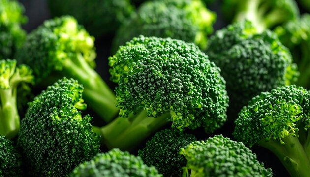 Close-up of fresh broccoli florets