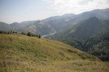 Naklejka premium mountain landscape in summer