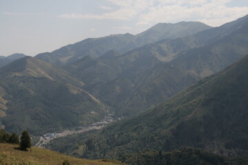 view of the mountains