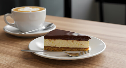 Torta Holandesa &ndash; Brazilian Dutch Pie Slice Bakery Dessert in Coffee Shop
