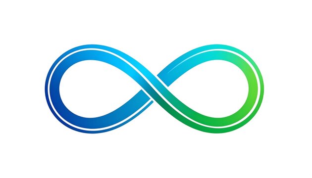 Infinity symbol, gradient colors