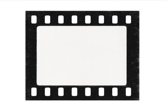 Blank film frame with transparent background is waiting to be filled with memories