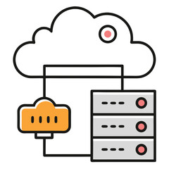 cloud computing concept vector illustration