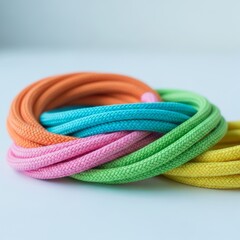Colorful Braided Ropes in a Circular Arrangement