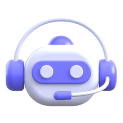 AI Headset Assistant Icon