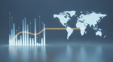 Global Network Growth with Financial Data Visualization