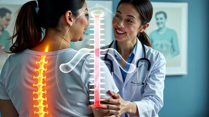 Scoliosis, spinal curvature, treatment options. Bone health. Vertebrae misalign inducing pain. Braces correct abnormal curvature. Posture analysis improves spinal alignment.