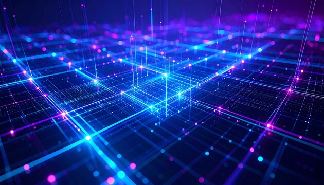 Abstract digital network structure - Powered by Adobe