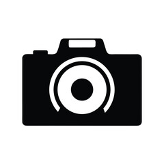 Camera Logo Vector Illustration. Photo camera silhouette logo.  Photography symbol. Photographing sign. 
