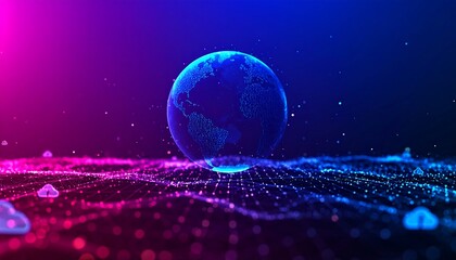 Abstract digital representation of Earth (1)