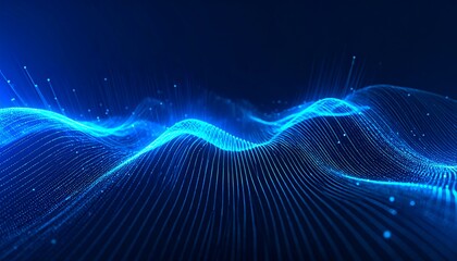 Abstract digital wave graphic