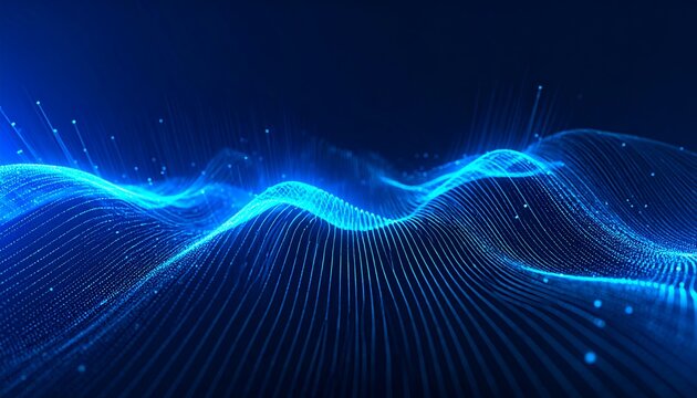 Abstract digital wave graphic