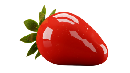 brazilian morango do amor strawberry of love  in isolated backgroung