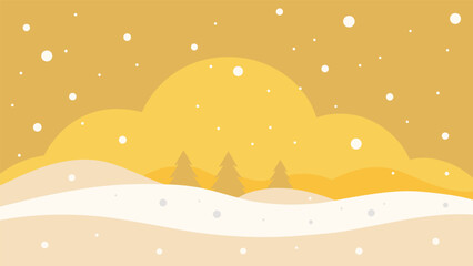 Obraz premium subtle snowfall with soft warm glow christmas vector background