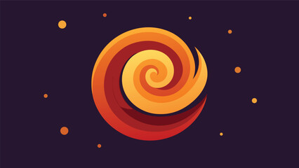 warm bokeh swirl on dark festive background vector background