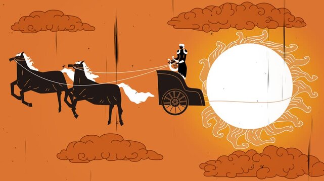 phoebus apollo god of sun in his chariot