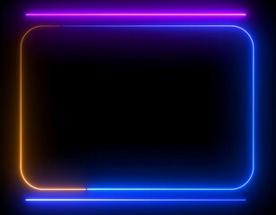 Neon rectangle frame (1)