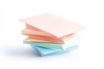 Colorful stack of sticky notes for education and learning organization