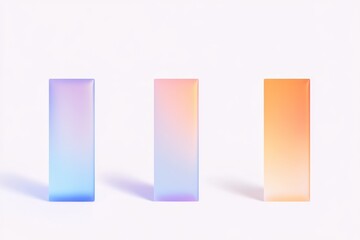 Minimalist gradient progress bars design for user interface enhancements
