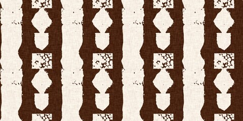 Calm scribble shape minimal shape seamless border pattern. Gender neutral baby nursery natural brown linen banner background. Scandi style sketch doodle wash tape edging trim. 