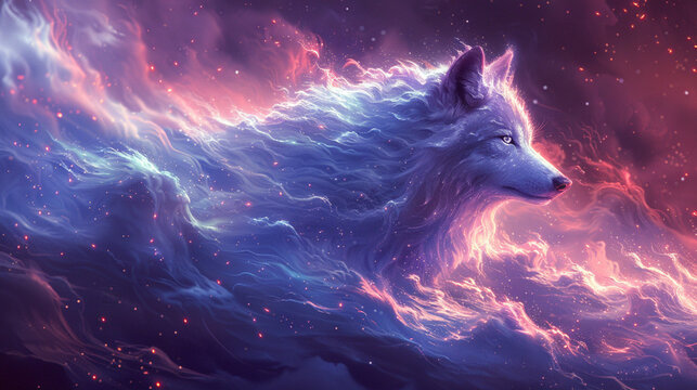 wolf in the forest