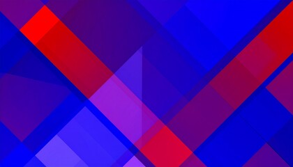 Abstract geometric design featuring overlapping squares and triangles in vibrant colors