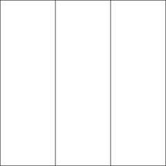 Vertical Content Block with 3 Columns, Transparent Modular Layout for Magazine, Infographic, or Presentation Design