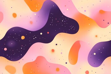 Cosmic seamless patterns with flat gradient design for futuristic art projects
