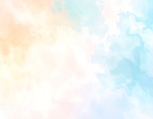 Abstract pastel watercolor cloudscape