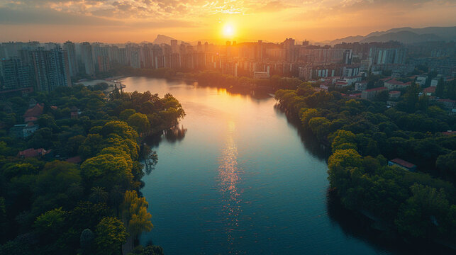 lago, cielo, amanecer, madrugada, sol, paisaje, atardecer, acu&aacute;tico, naturaleza, r&iacute;o, calma, bosque, anochecer, alba