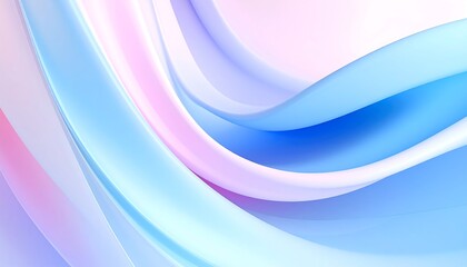Fototapeta premium Abstract curves of pastel colors. Smooth flowing shapes