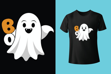 Halloween Illustration t shirt design template halloween time