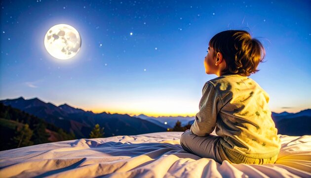 a small child who is interested in learning about outer space using binoculars and a globe 26