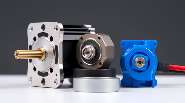 Modern stepper motor for various electrical equipment, 3D printer motor