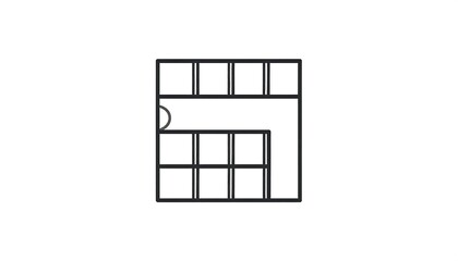 Simple plan of a building or game board