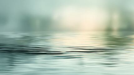 Obraz premium Abstract Reflection of Gentle Ripples on a Tranquil Water Surface