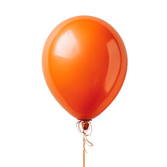 orange balloon isolated on white background