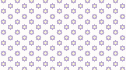Pretty seamless floral pattern featuring purple flowers on a light background. Perfect for baby shower designs, textiles, invitations, and digital wallpaper