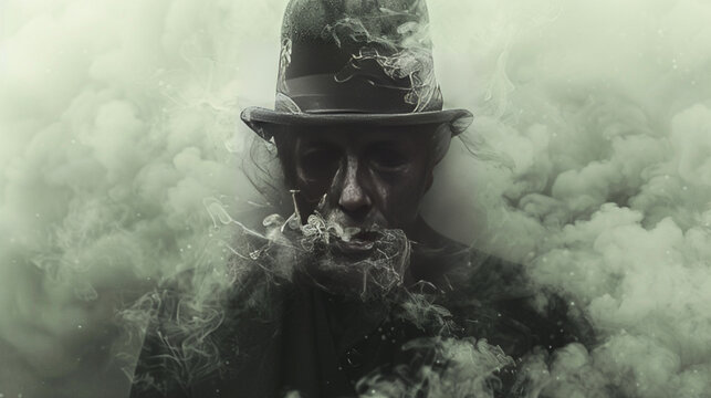 chupar, cielo, blanco, negro, fuego, nube, bruma, abstracta, acu&aacute;tico, vapor