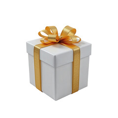 Elegant Gift Box with Golden Ribbon for Celebrations and Occasions