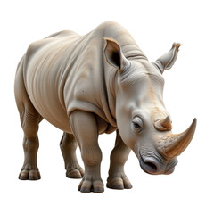 Obraz premium Realistic 3D Rendering of a Rhinosaurus in Natural Pose