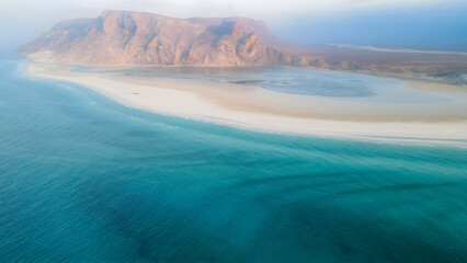 aerial view of the sea