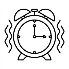 Outline metaphor icon showing emotional tension, mental pressure, and learning struggle related to school stress and student burnout