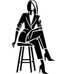 Sitting Boss Look Icon - 8