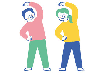 Senior couple maintaining healthy habits_Color