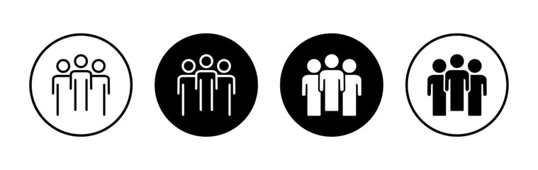 people icon symbol for apps and websites. person sign and symbol. User Icon vector