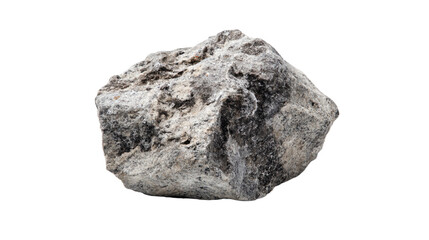 a rock with a hole in it on a white background