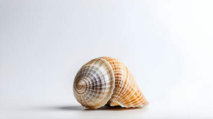 Obraz premium sea shell isolated on white background with copy space for your text