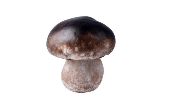 a mushroom is shown on a white background