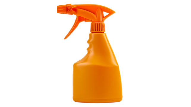 a spray bottle with a plastic trigger on it